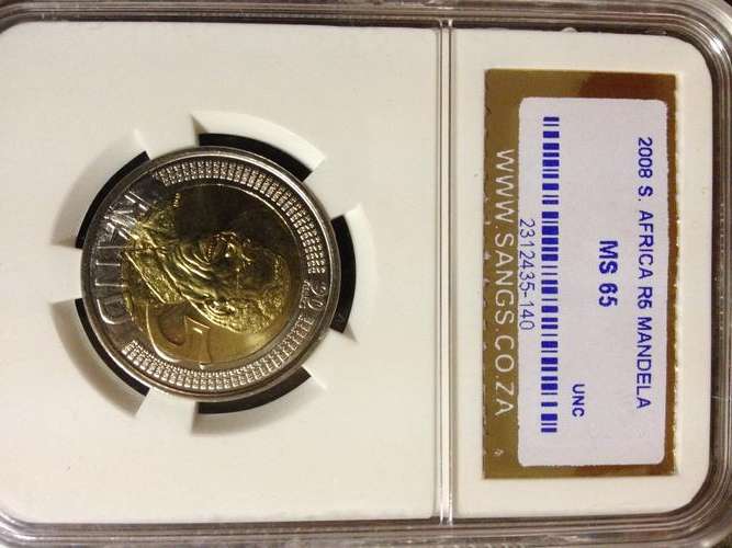 2 x 2008 Mandela 90th Birthday coins (MS 65) 1 bid = 1 coin