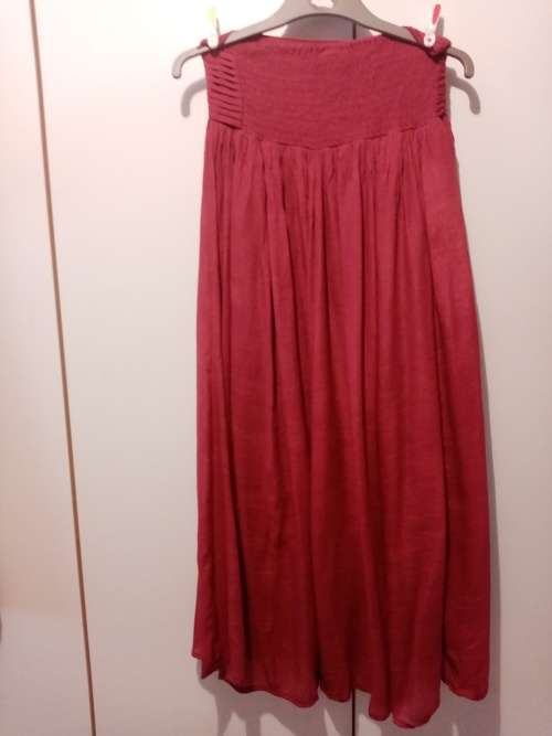 Dark pink long skirt 34