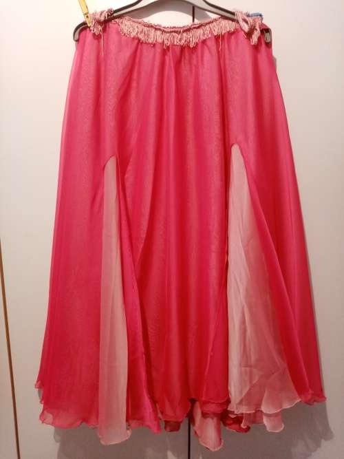 Pink double layer circle skirt 34-36
