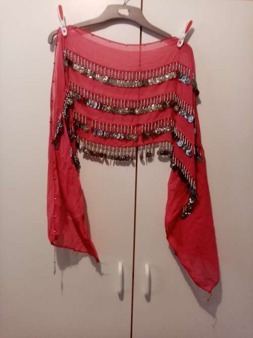 Pink shimmy belt