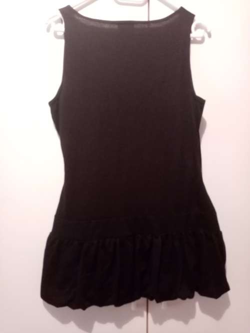 Black crossover bubble top L