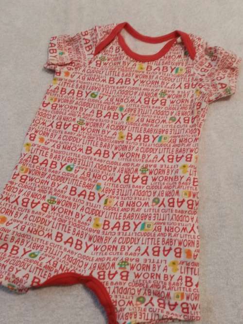 Lot of 3 Printed babygrows 1-3 months Woolworths as new