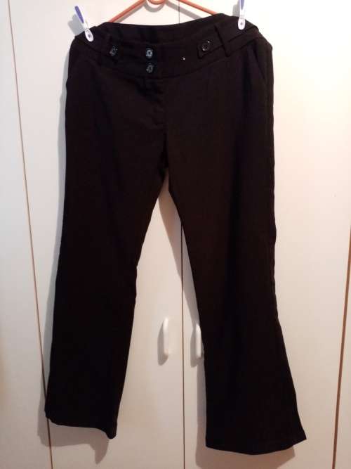 Black bootleg pants 38