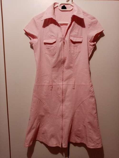 Pink zipped dress 34