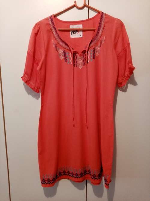 Orange kaftan style top M
