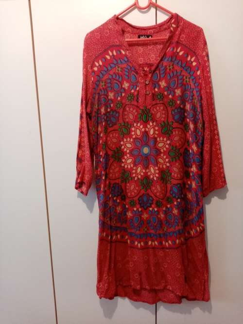Pink colorful Indian dress S