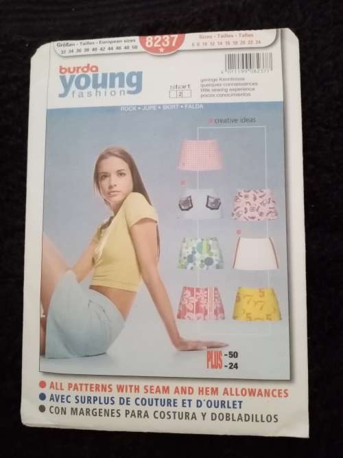 Burda Young fashion pattern cut on size 10