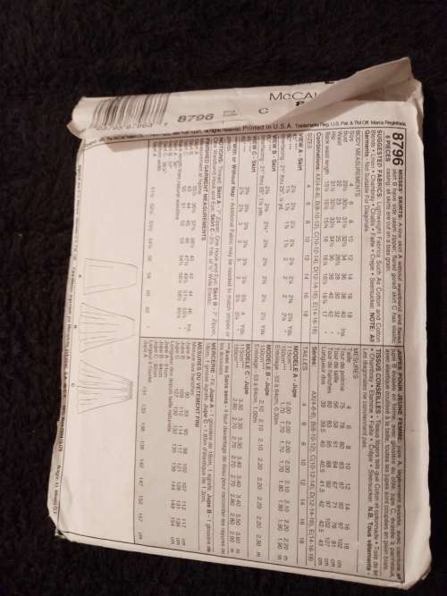 McCall`s 2 hour bias skirt pattern complete