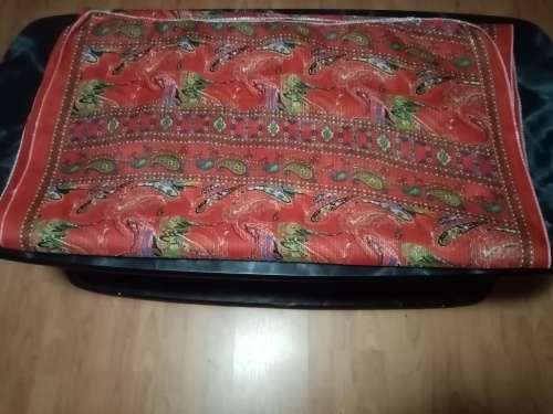 Red Indian paisley material