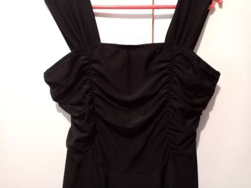 Black assymmetrical dress XL