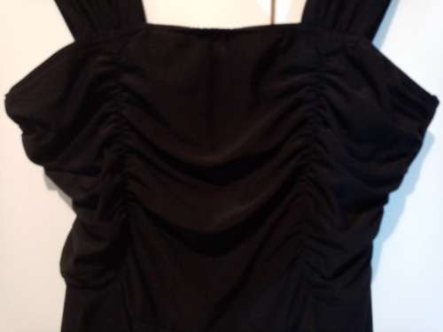 Black assymmetrical dress XL