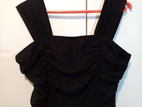 Black assymmetrical dress XL