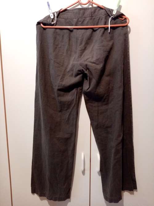 Khaki cargo style pants by Debbie Morgan 10 as new