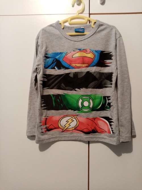 Grey Justice League long sleeve top 5-6