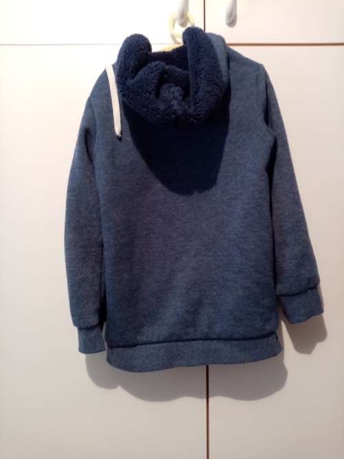 Blue thick girls hoodie 7-8