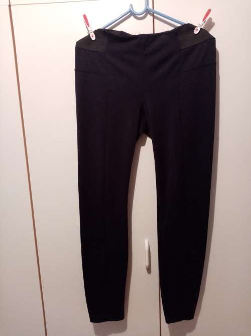 Dark blue pants with elasticated waist 34