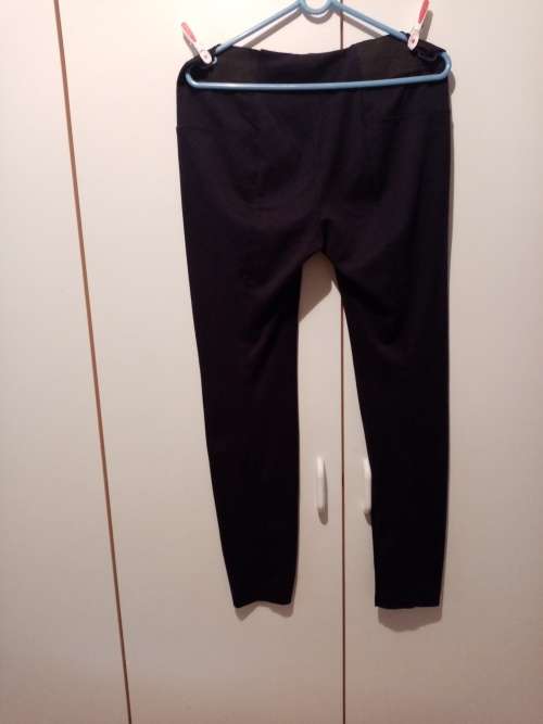 Dark blue pants with elasticated waist 34