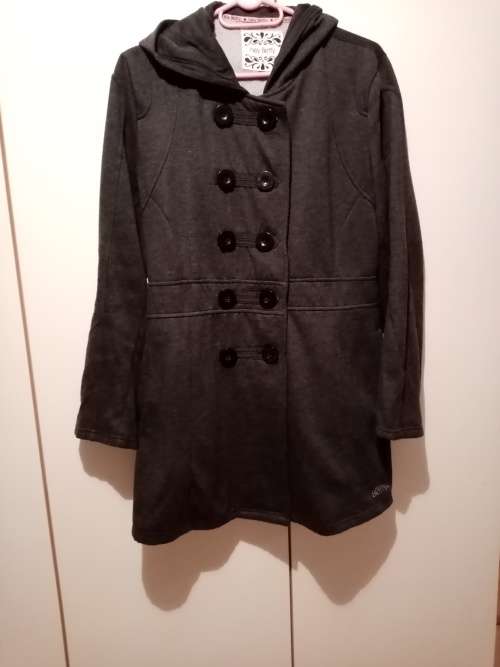 Hey Betty Truworths grey warm double breast hooded jacket 42