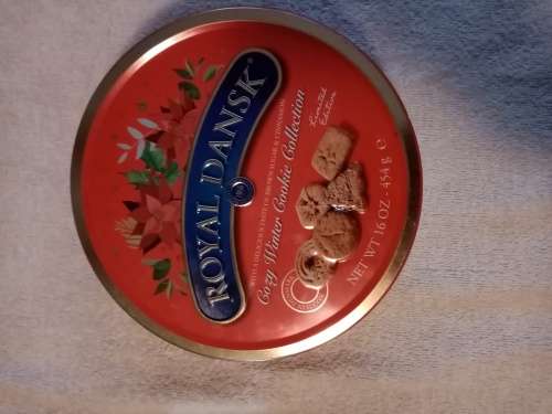 Royal Dansk limited edition orange biscuit tin