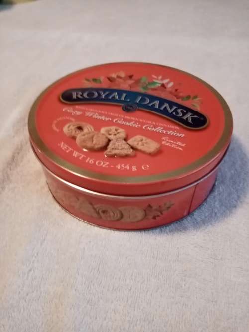 Royal Dansk limited edition orange biscuit tin