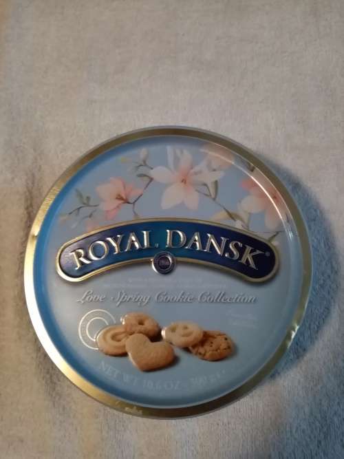 Royal Dansk limited edition light blue biscuit tin