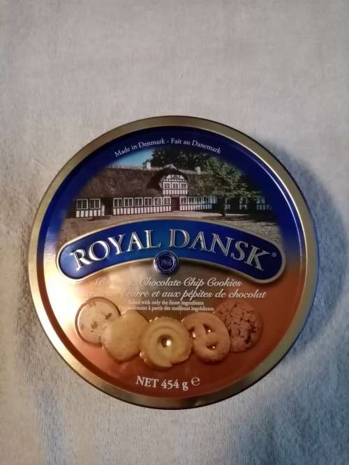 Royal Dansk brown biscuit tin (2 available)