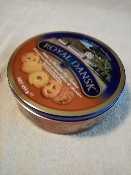 Royal Dansk brown biscuit tin (2 available)