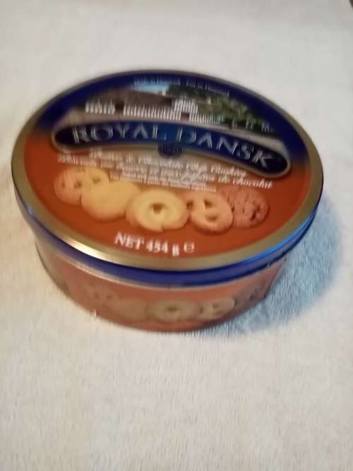 Royal Dansk brown biscuit tin (2 available)