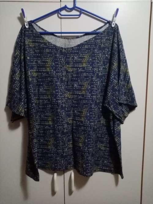 Blue printed handmade top 42