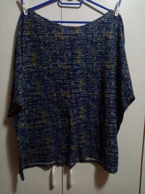 Blue printed handmade top 42