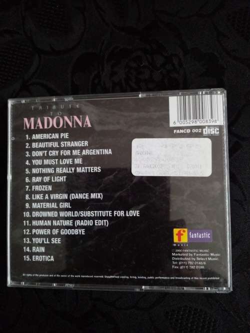 Tribute To Madonna CD
