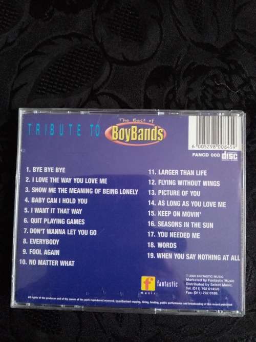 Tribute To The Best Of Boy Bands CD