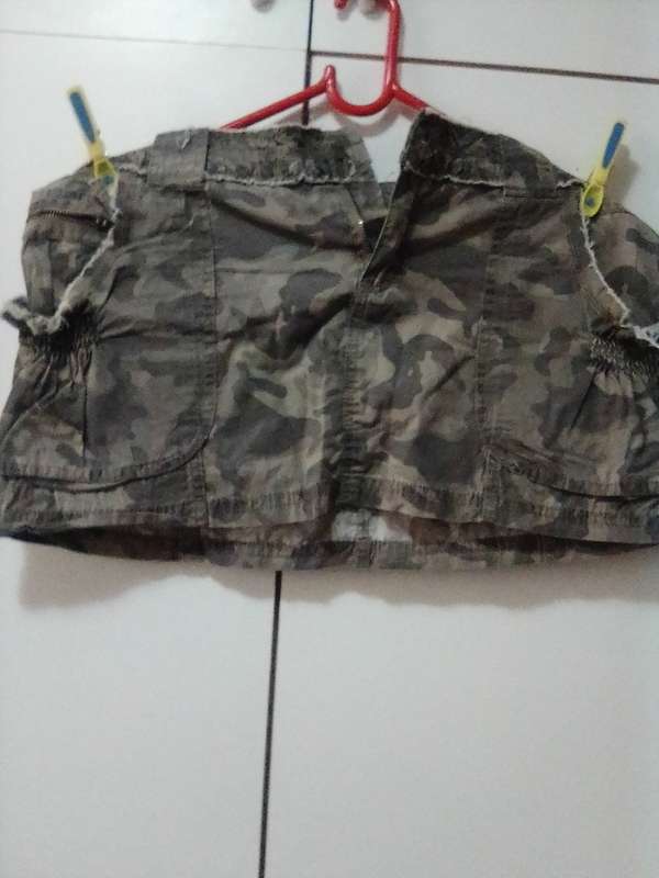 Camo mini skirt size 36