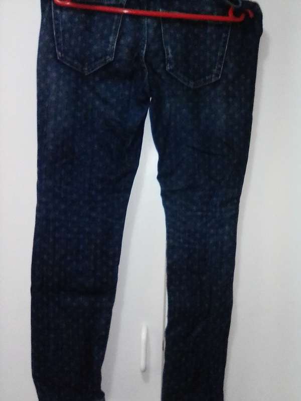 Blue patterned jeans size 34