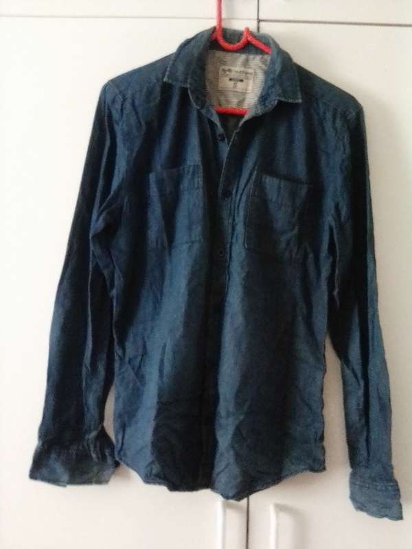 Men`s denim shirt size S