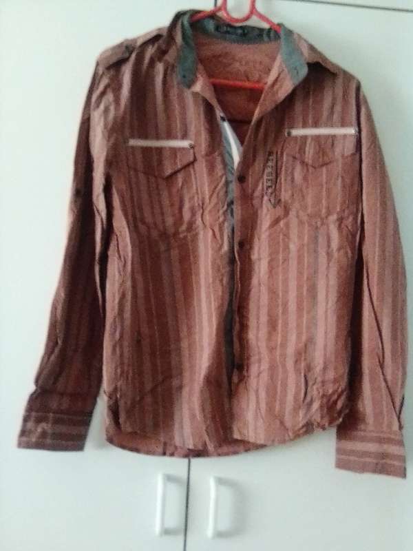 Men`s Bee Gees striped shirt size M