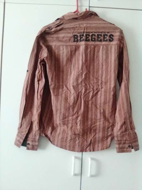 Men`s Bee Gees striped shirt size M