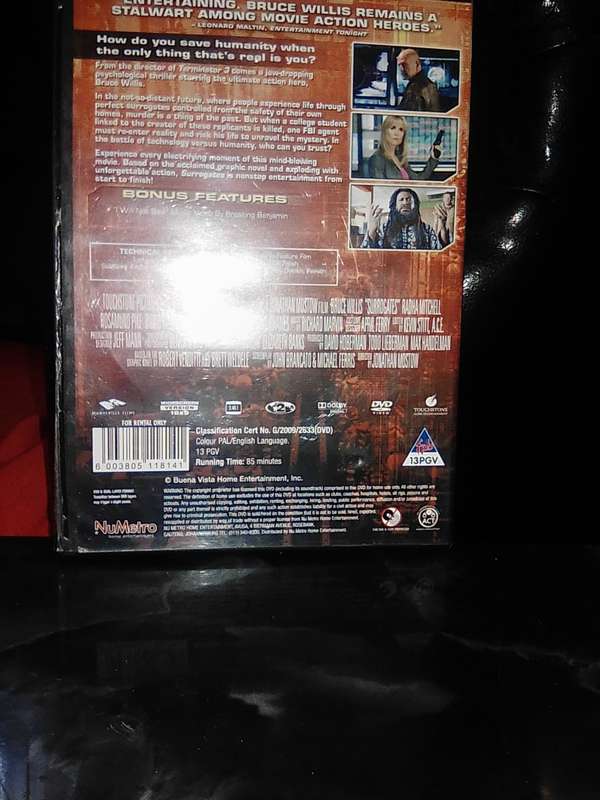 Bruce Willis Surrogates dvd