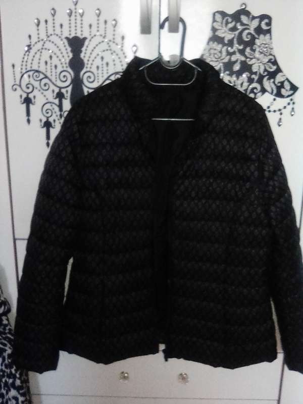 Jean Pascale grey printed bomber jacket size L