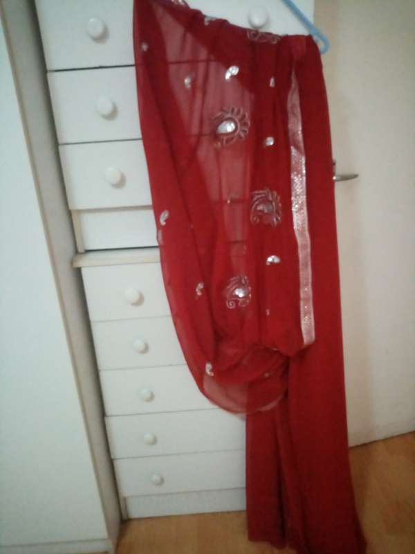 Stunning red indian sari