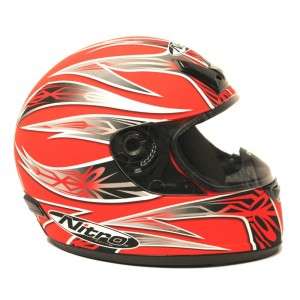 Nitro Red Full Face L Bike Helmet