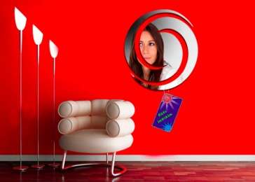 Acrylic Mirror Wall Decor Squiggle 1
