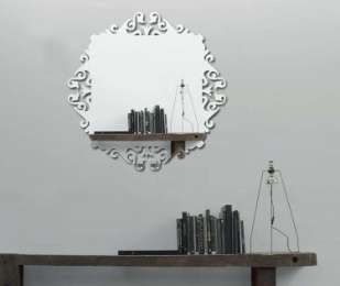 Acrylic Mirror Wall Decor Fancy Square