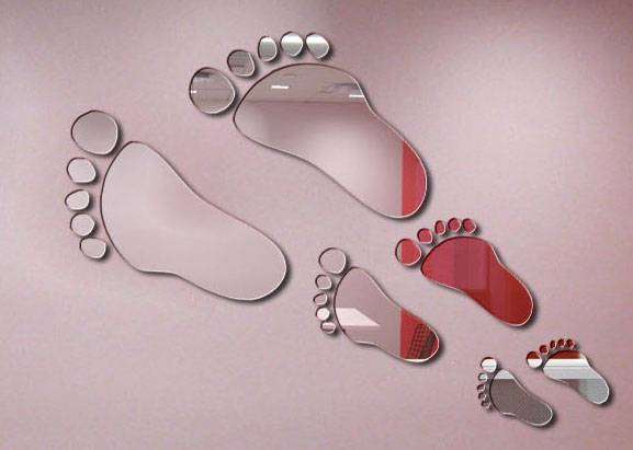 SPECIAL OFFER A CRAZY LOW PRICEFOR ONE MONTH ONLY Acrylic Mirror Wall Decor Feet