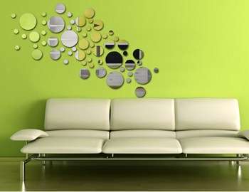 Acrylic Mirror Wall Decor Lots of Small Circles