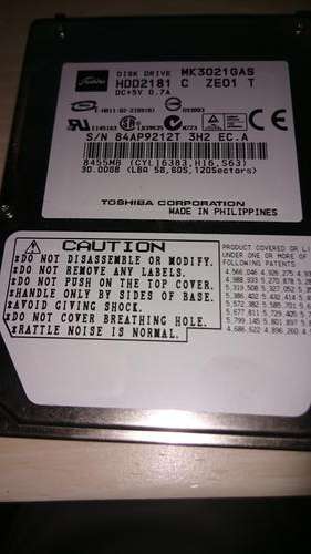 Toshiba 30GB Laptop IDE Hard Drive READ DESCRIPTION