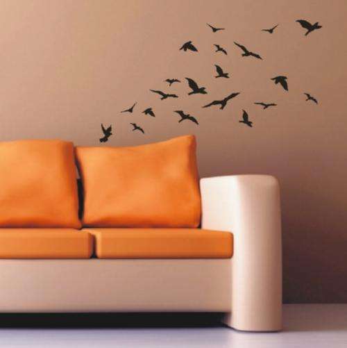 25 Abstract Birds Vinyl Decals Wall Art Stickers