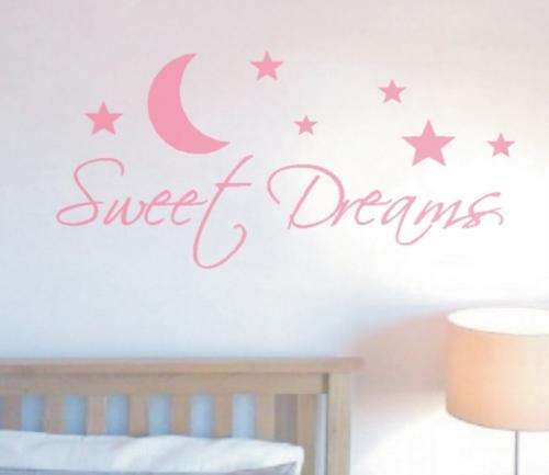 Sweet Dreams Inspirational Vinyl Decals Wall Art Stickers