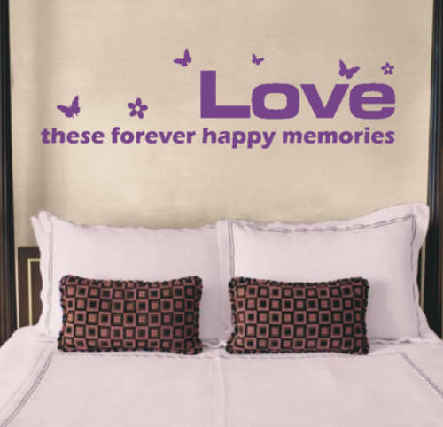 Inspirational Love Memories Vinyl Decals - Wall Art Stickers