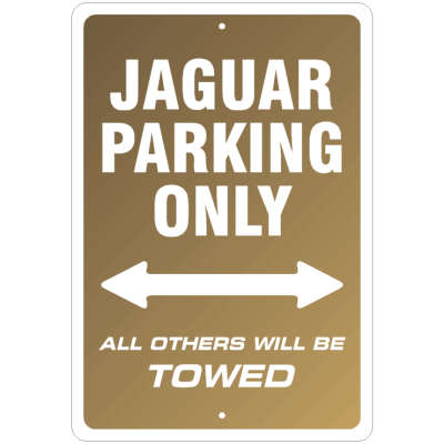 Jaguar Parking Sign